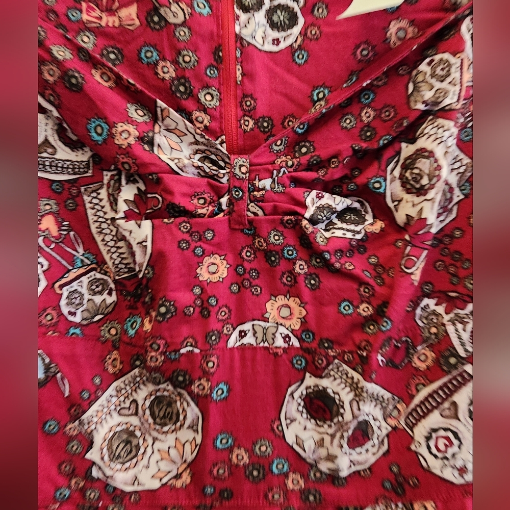 Hell Bunny Sugar Skulls Dress - Picture 2 of 9